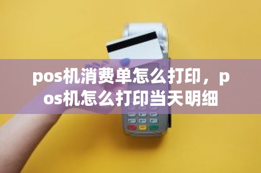 pos机消费单怎么打印，pos机怎么打印当天明细