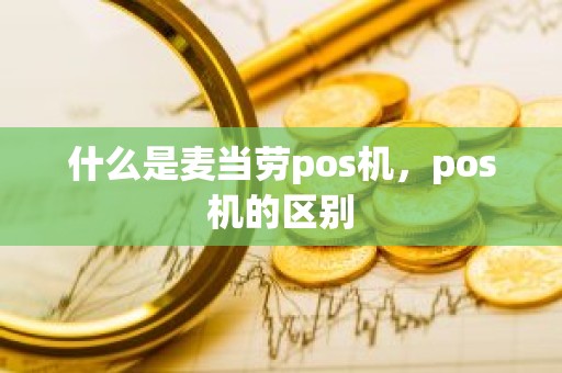 什么是麦当劳pos机，pos机的区别