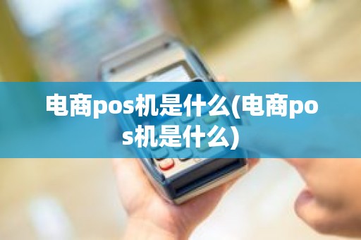 电商pos机是什么(电商pos机是什么)