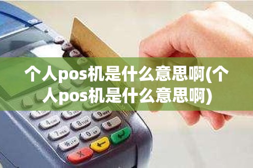 个人pos机是什么意思啊(个人pos机是什么意思啊)