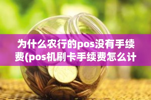 为什么农行的pos没有手续费(pos机刷卡手续费怎么计算)