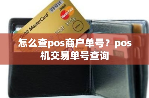 怎么查pos商户单号？pos机交易单号查询