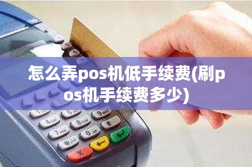 怎么弄pos机低手续费(刷pos机手续费多少)