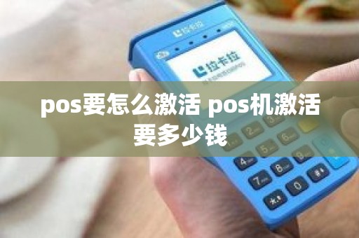 pos要怎么激活 pos机激活要多少钱