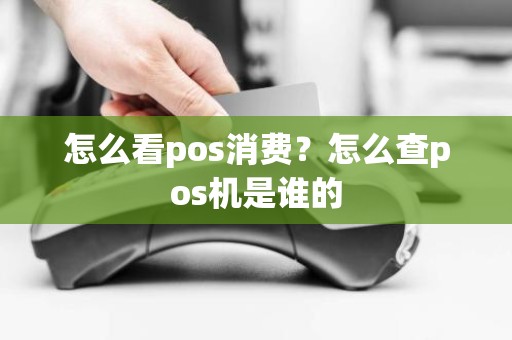 怎么看pos消费？怎么查pos机是谁的