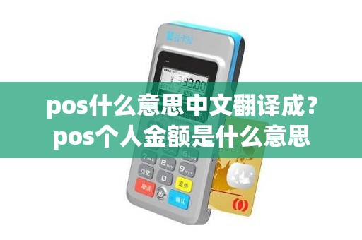 pos什么意思中文翻译成？pos个人金额是什么意思