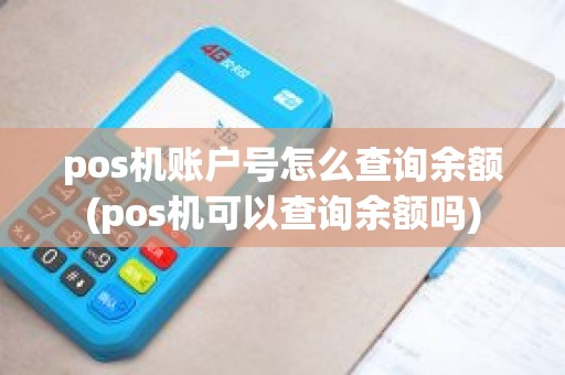 pos机账户号怎么查询余额(pos机可以查询余额吗)