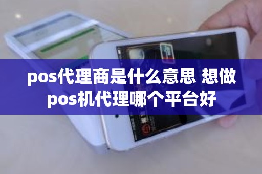 pos代理商是什么意思 想做pos机代理哪个平台好