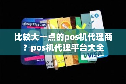 比较大一点的pos机代理商？pos机代理平台大全