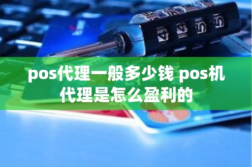 pos代理一般多少钱 pos机代理是怎么盈利的