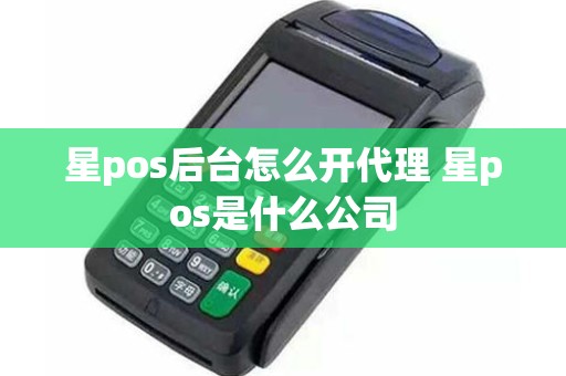 星pos后台怎么开代理 星pos是什么公司