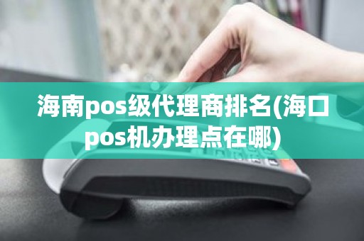 海南pos级代理商排名(海口pos机办理点在哪)