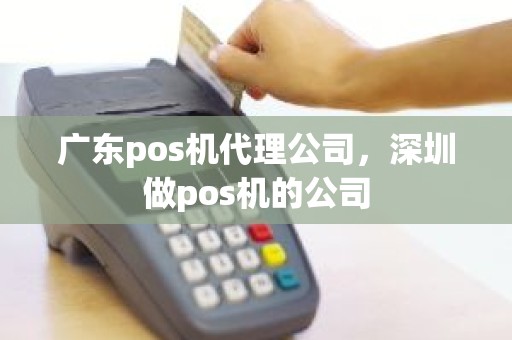 广东pos机代理公司，深圳做pos机的公司