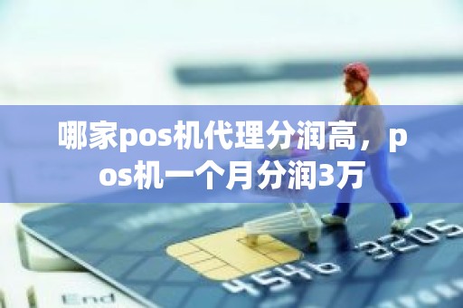 哪家pos机代理分润高，pos机一个月分润3万