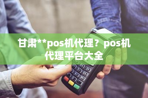 甘肃**pos机代理？pos机代理平台大全