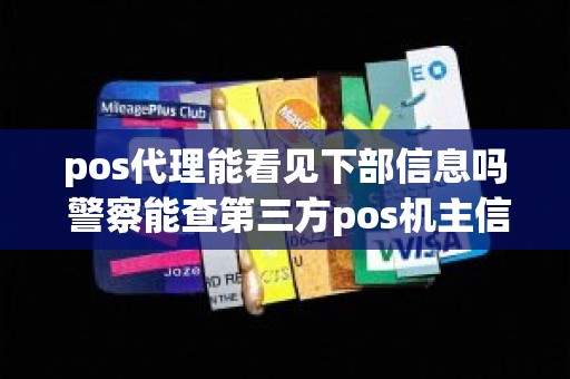 pos代理能看见下部信息吗 警察能查第三方pos机主信息