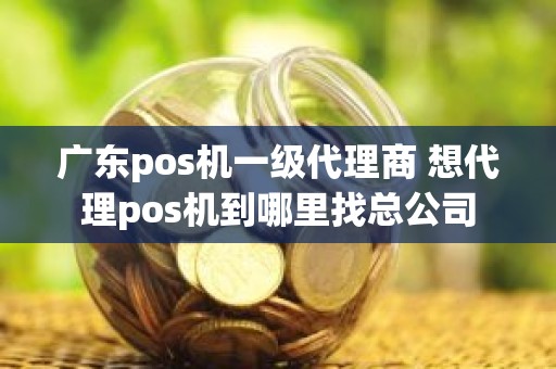 广东pos机一级代理商 想代理pos机到哪里找总公司