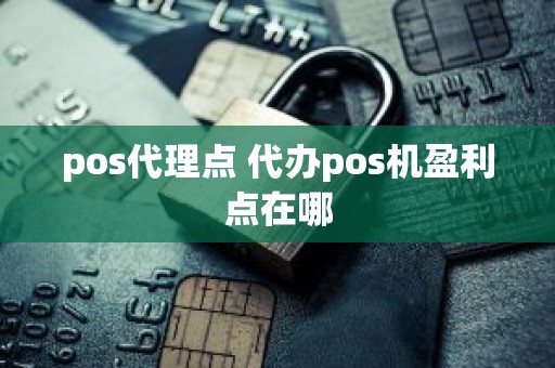 pos代理点 代办pos机盈利点在哪