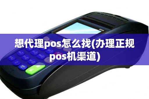 想代理pos怎么找(办理正规pos机渠道)