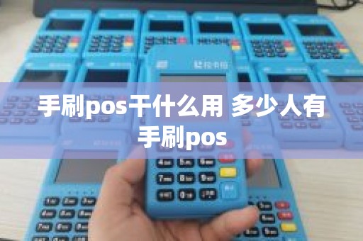 手刷pos干什么用 多少人有手刷pos