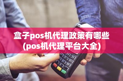 盒子pos机代理政策有哪些(pos机代理平台大全)