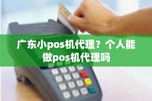 广东小pos机代理？个人能做pos机代理吗