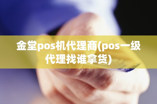 金堂pos机代理商(pos一级代理找谁拿货)