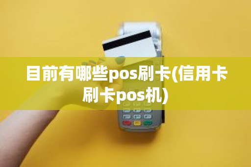 目前有哪些pos刷卡(信用卡刷卡pos机)