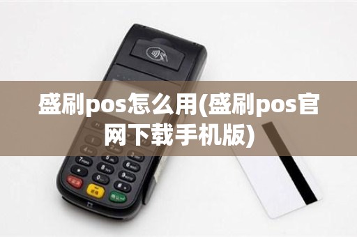 盛刷pos怎么用(盛刷pos官网下载手机版)