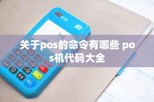 关于pos的命令有哪些 pos机代码大全