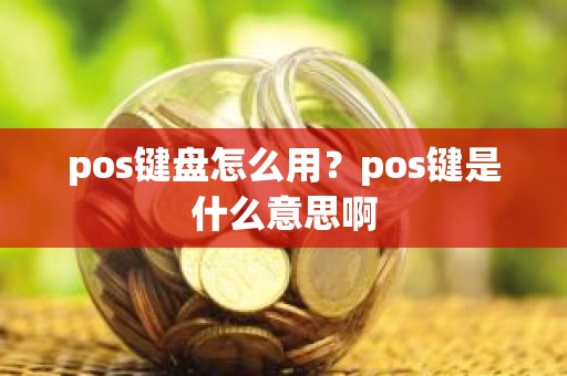 pos键盘怎么用？pos键是什么意思啊