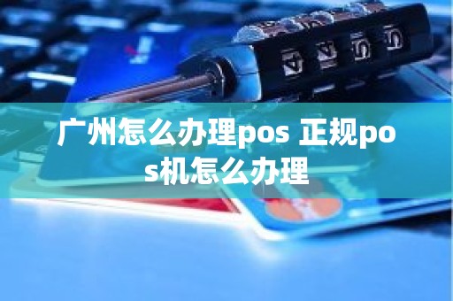 广州怎么办理pos 正规pos机怎么办理