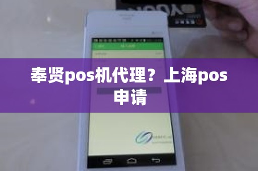 奉贤pos机代理？上海pos申请