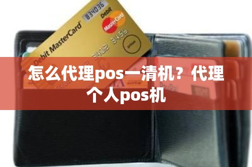 怎么代理pos一清机？代理个人pos机