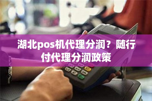 湖北pos机代理分润？随行付代理分润政策