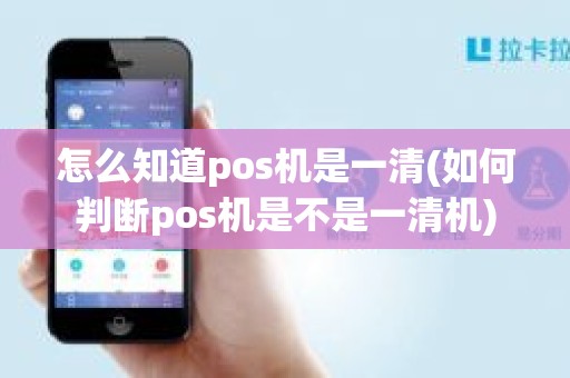 怎么知道pos机是一清(如何判断pos机是不是一清机)