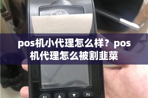 pos机小代理怎么样？pos机代理怎么被割韭菜