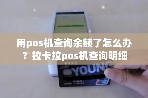 用pos机查询余额了怎么办？拉卡拉pos机查询明细