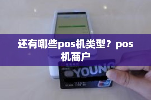 还有哪些pos机类型？pos机商户