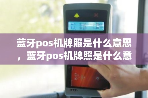 蓝牙pos机牌照是什么意思，蓝牙pos机牌照是什么意思