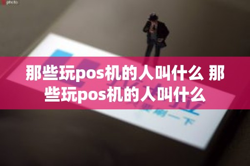 那些玩pos机的人叫什么 那些玩pos机的人叫什么