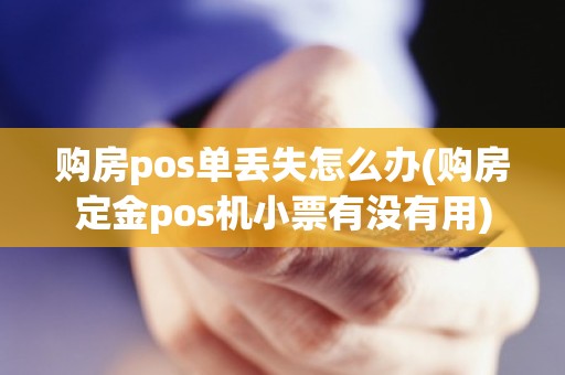 购房pos单丢失怎么办(购房定金pos机小票有没有用)