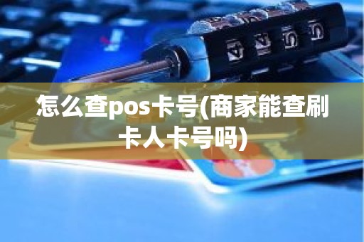 怎么查pos卡号(商家能查刷卡人卡号吗)