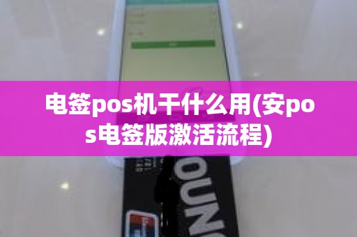 电签pos机干什么用(安pos电签版激活流程)