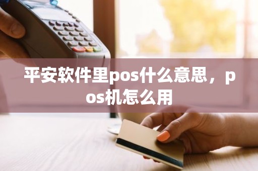 平安软件里pos什么意思，pos机怎么用