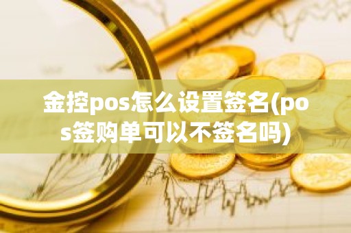 金控pos怎么设置签名(pos签购单可以不签名吗)