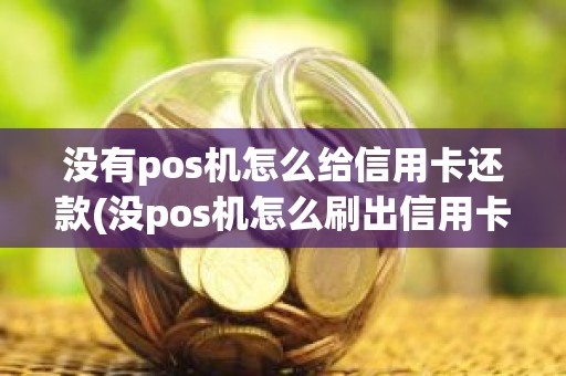 没有pos机怎么给信用卡还款(没pos机怎么刷出信用卡的钱)