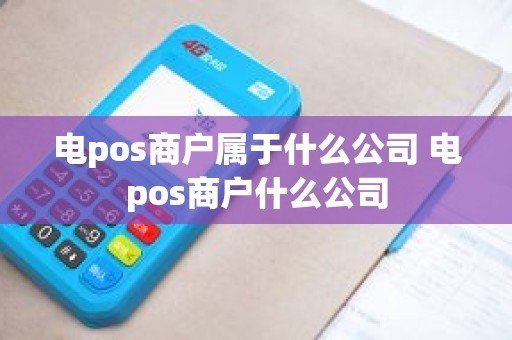 电pos商户属于什么公司 电pos商户什么公司