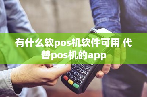 有什么软pos机软件可用 代替pos机的app