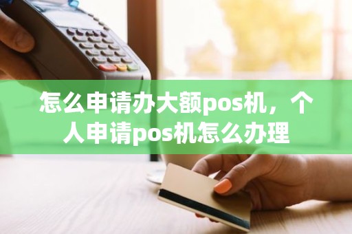 怎么申请办大额pos机，个人申请pos机怎么办理